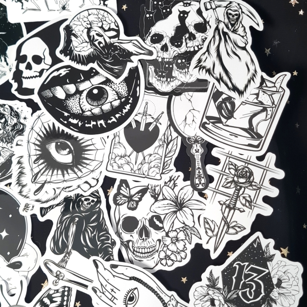 Gothic Witchy Tarot Stickers 50 Pack - Picture 4 of 5